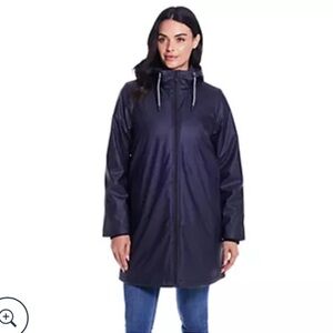 Centigrade QVC Women's Oversized Hooded Rain Jacket
